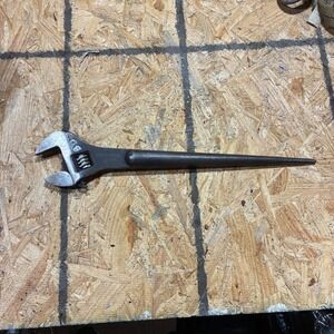 Williams Adjustable Spud Wrench 15" Black 13625A Structural Steel Tool